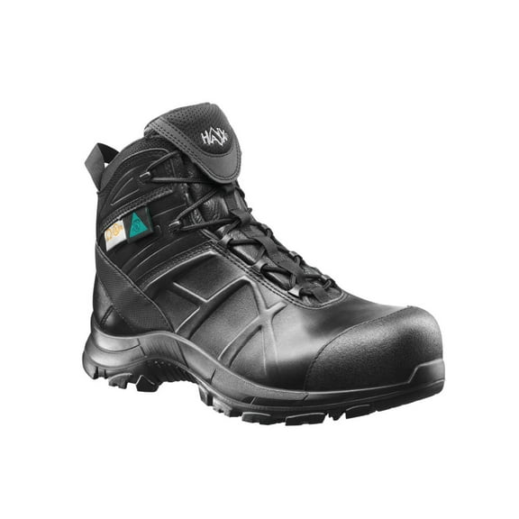 HAIX Black Eagle Safety 52 Mid Waterproof Leather Boots - Men's, Wide, Black, 8.5