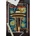 thumbnail image 2 of Seattle, Washington, Space Needle Mosaic (12x18 Wall Art Poster, Room Decor), 2 of 3