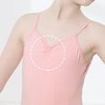 thumbnail image 3 of OGLCCG Girls Nude Leotard Seamless Camisole Leotards Undergarment for Ballet Dance Gymnastics with Adjustable Clear Straps 5-18 Years, 3 of 6