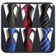 thumbnail image 1 of Adulove Corbata para hombre Corbata de seda clásica Tejida Jacquard Corbatas para el cuello 6 piezas, 1 of 1