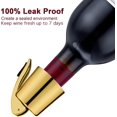 thumbnail image 3 of BETTFOR Wine Stoppers for Wine Bottles with Stainless Steel Vacuum Wine Bottle Stopper with Silicone Reusable Wine Corks, Leak proof Keep Fresh Suitable for Red&White Bottle (Gold, 2 Pack), 3 of 7