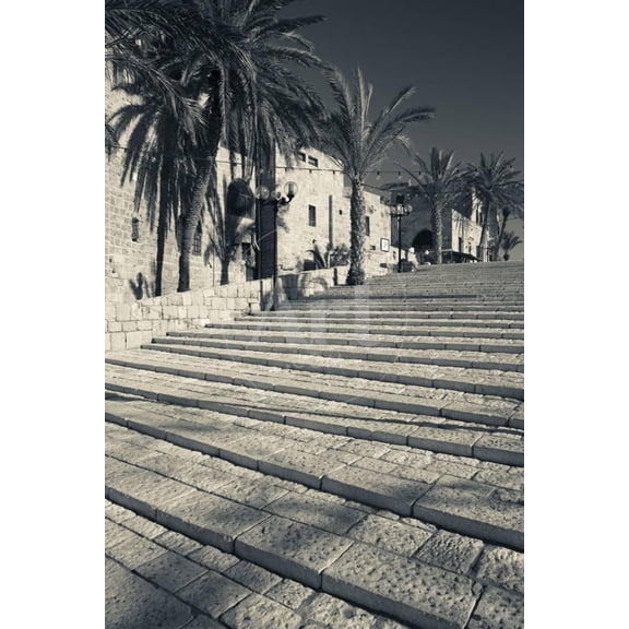 Stairs at Old Jaffa, Jaffa, Tel Aviv, Israel, Scenic Unframed Photographic Print Wall Art Sold by Art.Com