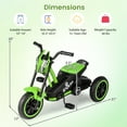 thumbnail image 3 of Gymax Kids Tricycle w/Foot Pedals Forward/Backward Steering Handlebars Aged 3+ Green, 3 of 10