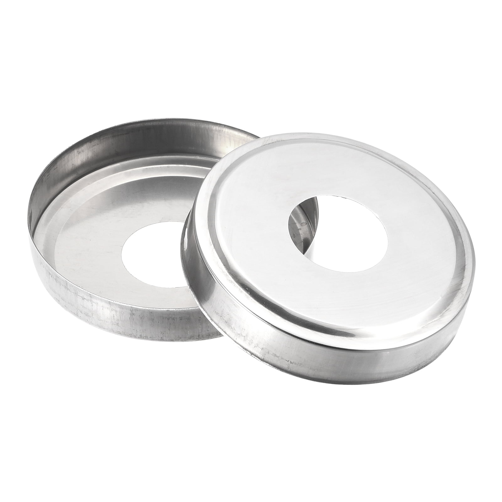 201 Stainless Steel Round Escutcheon Plate for 42mm Diameter Pipe 3Pcs uxcell Wall Split Flange 