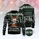 thumbnail image 4 of Suéter feo de punto divertido de Navidad de algodón con diseño de Papá Noel para mascotas, jersey informal vintage de invierno estilo Harajuku, jersey retro de manga larga con impresión 3D, 4 of 5