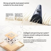 MIJIA Hair Clipper 2, Professional Cordless Hair & Beard Trimmer, IPX7 Waterproof, Wireless Haircut Machine