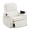 White, variant on BaseBeauty 26" Power Swivel Rocker Recliner, Oversized Swivel Glider Recliner with Adjustable Headrest, Nursery Glider Recliner with Cup Holders and Storage, White