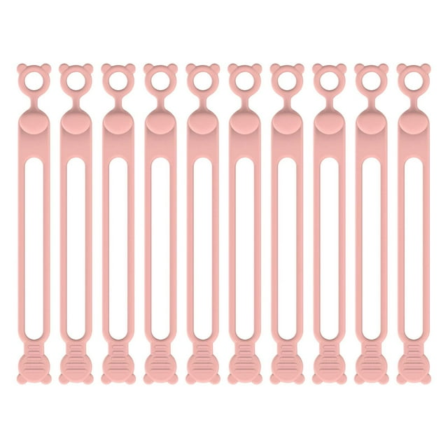 Yhmxh Electronics Computer Accessories Gaming Accessories Silica Gel Data Cable Storage Cable Organizer Winding Device Bundling Tie Power Cord Home Self Fastening Sorting Sealing Bag Rope