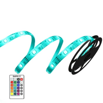 Tzumi Mood Light Color Strip - Remote-Controlled, 6.5 ft. Trimmable RGB LED Light Strip