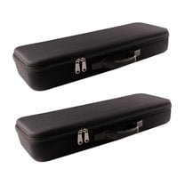 2X Shockproof Fishing Tackle Storage Bag Fishing Rod Reel Gear Hard Shell Case Bag Fishing Vessel Accessories Tool,2*Fishing rod bag,Black