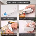 thumbnail image 3 of Mini Sealer 2 in 1 Portable Bag Sealer Bag Sealer Plastic Bag Sealer with Cutter Handheld Heat Sealer Sealing Machine for Food and Snacks Storage (White), 3 of 5