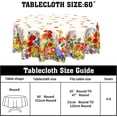 thumbnail image 2 of Spring Summer Tablecloth Round 60 Inch Watercolor Floral Table Cloth Circle Flower Seasonal Table Cover Tabletop for Home Decor Dining Room Kitchen Party Picnic, 2 of 7