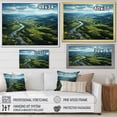 thumbnail image 4 of Designart "River Meandering Through Marshland II" Landscapes Floater Framed Wall Art Living Room, 4 of 7