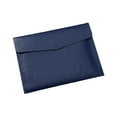 thumbnail image 3 of 2x Carpeta De Cuero PU Organizador De Archivos Expandible Portátil Para La Enseñanza En El Hogar Familia Azul, 3 of 8