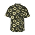 thumbnail image 3 of Goofa Sunflowers Hawaiian Shirt for Men, Unisex Summer Beach Casual Short Sleeve Button Down Shirts,Aloha Tropical Floral print shirt-XX-Large, 3 of 9
