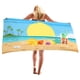 thumbnail image 5 of Toalla de playa de microfibra Xihbxyly súper liviana colorida multiusos para viajes piscina, 5 of 7