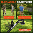 thumbnail image 2 of FLOYANT 12in Cordless String Trimmer and Leaf Blower，Cordless Yard Tool Combo Kit with 2.0Ah Battery & Charger，20V Auto Feed String Trimmer and 405 CFM Leaf Blower, 2 of 11