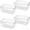 4-10 X 6 X 5.1, variant on Plastic Storage Bins 2 Count 10 X 7.3 X 5 Inch Home Organization