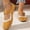 Camel, variant on YOUYEDIAN Mary Jane Shoes Women Versatile Slip On Square Toe Comfy Low Heel Flats Lace Deco Casual Fashion Dress Shoes