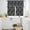 Dark Gray Black, variant on Teal Skull Halloween Kitchen Curtains Sets for Windows 36 Inch Length, Navy Blue Birds Retro Skeleton Rod Pocket Window Treatments Tier Curtains and Valances Set for Bedroom/Bathroom
