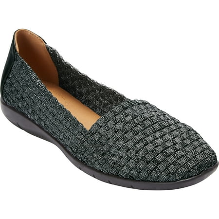 

Comfortview Women s Wide Width The Bethany Flat Shoes