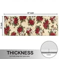thumbnail image 5 of Kitchen Rugs Sets Of 2,Multicolor Christmas Floral Pattern Anti Fatigue Kitchen Mat Rugs Non Slip Washable,Decorative Kitchen Floor Mats for Kitchen,Sink,Laundry,17"X47", 5 of 5