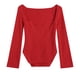 thumbnail image 1 of Blusa elegante sin tirantes de manga larga tejida con dobladillo Irregular liso para mujer para ir de compras de fiesta, 1 of 3