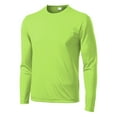 thumbnail image 5 of Mens Long Sleeve PosiCharge Competitor Polyester Tee Shirt Lime Shock 4XL, 5 of 8