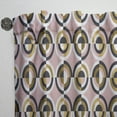 thumbnail image 3 of Designart 'Abstract Geometric Circular Retro Pattern I' Mid-Century Modern Curtain Panel, 3 of 5