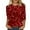 As shown in the picture, variant on XIYON Tshirts For Women 3/4 Sleeve Casual Sequined Crew Neck Loose Printed T Shirt Fashion Womens Tops Trendy