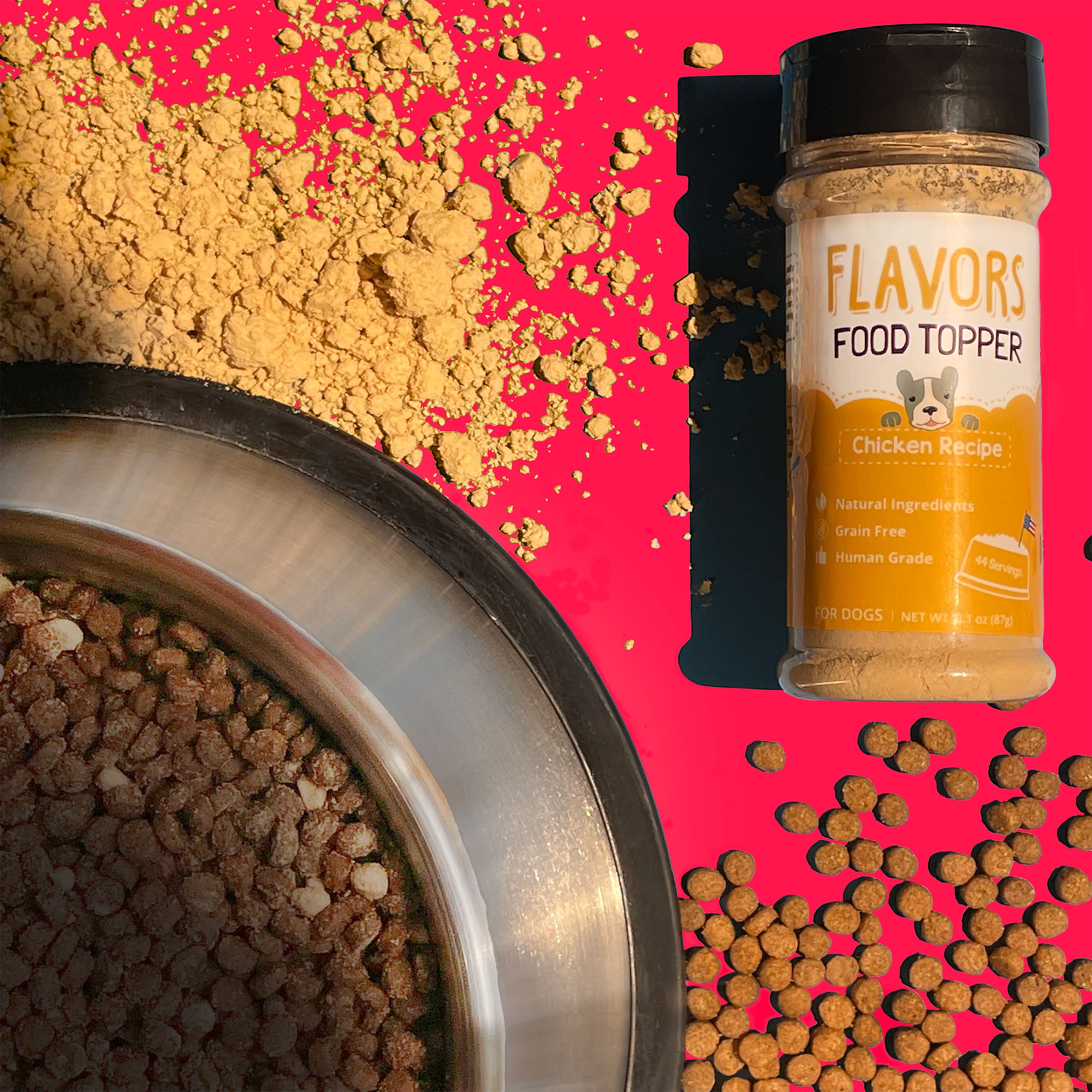 FLAVORS by Beaumont Basics Food Topper for Dogs, Chicken Recipe, 6 oz
