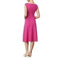 thumbnail image 3 of INSPIRE CHIC A-line Midi Dress for Women's Sleeveless 2026 Work Office Dress L Hot Pink, 3 of 6