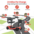 thumbnail image 2 of ENYOPRO Foldable Mobility Scooter for Seniors, 4 Wheel Electric Scooter for Adults with Adjustable Seat, Powered Electric Wheelchair with Lithium Battery, USB Port, 20Miles, Anti-tip Wheels, Basket, 2 of 13