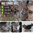 thumbnail image 5 of Cat Collar Compatible With Air Tag, Adjustable Cat Collar With Bell & Air Tag Holder & Safely Buckle, 5 of 5