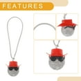 thumbnail image 4 of Unique Bargains 1 Pcs Plastic Faux Rhinestones Cowboy Hat Car Rear View Mirror Pendant Accessories Car Hanging Ornament Red, 4 of 6