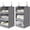 3-shelf Ash Gray, variant on GRANNY SAYS 3-Shelf Hanging Organizer, Foldable Hanging Closet Storage, Hanging Shelves for Wardrobes, RV Closet, Beige