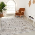 thumbnail image 3 of Rug Branch Atlas Oriental Scandinavian Indoor Area Rug, Beige Ivory - 4'x6', 3 of 7