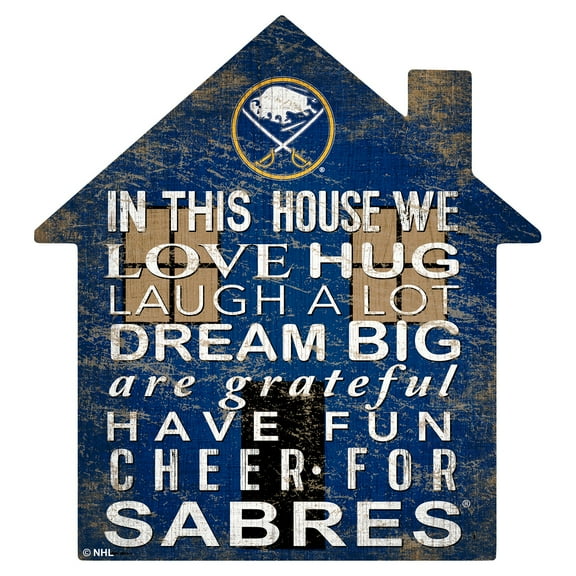 Buffalo Sabres 12'' Team House Sign