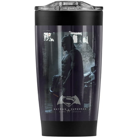 

Batman V Superman Bat Poster Stainless Steel Tumbler 20 oz Coffee Travel Mug/Cup Vacuum Insulated & Double Wall with Leakproof Sliding Lid | Great for Hot Drinks and Cold Beverages