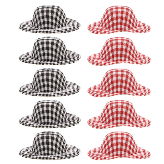 TABLZONE Assorted Color Mini Top Hats for Dolls 20pcs Lightweight Polyester Party Accessories Unique Design