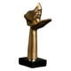 thumbnail image 5 of Escultura moderna de besos Perfecl dorado estilo Vintage, 5 of 8