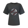 thumbnail image 4 of Tittly T Shirts for Women Tshirts Shirts Women's Fashion Casual Baseball Print Short Sleeve Top T Shirt Summer Tops Graphic Tees Dark Gray S, 4 of 4