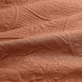 thumbnail image 4 of Ameha 3 Piece Reversible Quilt Set Ultra Soft Floral Coverlet Microfiber Bedding Set Cal.King Rust All Season, 4 of 11