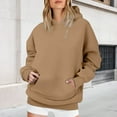 thumbnail image 5 of Dyfzdhu Hoodies Oversized Sweatshirts Fleece Long Sleeve Shirts Pullover Fall Clothes With Pocket Hoodies For Women, 5 of 7