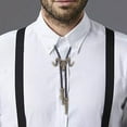 thumbnail image 4 of Corbata Bolo Occidental Zulema Moda Head para Hombres Mujeres Bronce, 4 of 7