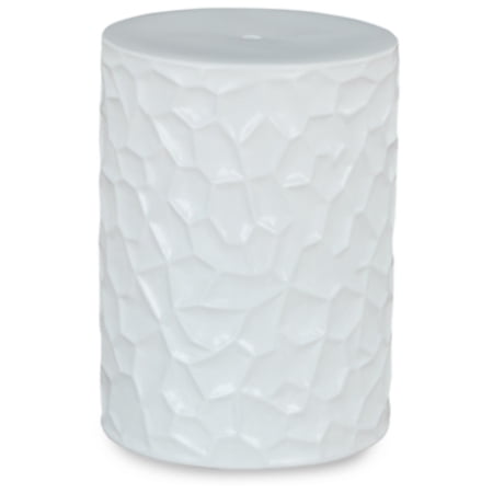 Signature Design by Ashley Contemporary Jungrove Stool White