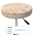 thumbnail image 4 of Balery Tortilla4 Pattern Round Bar Stool Seat Covers Velvet Fabric Adjustable Protects from Scratches and Stains for 14-17 Inch Chair-13 inch, 4 of 7