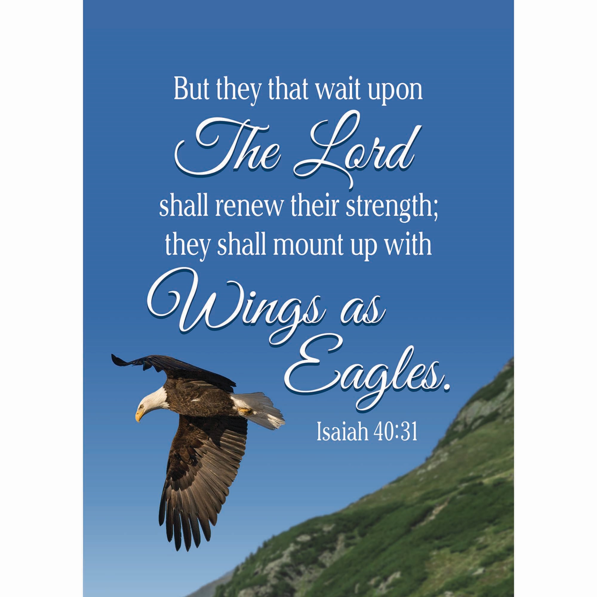 Soaring Eagle Isaiah 40 31 Garden Flag 18 X 13 Walmart Soaring Eagle Isaiah 40 31 Garden Flag 18 X 13 Walmart