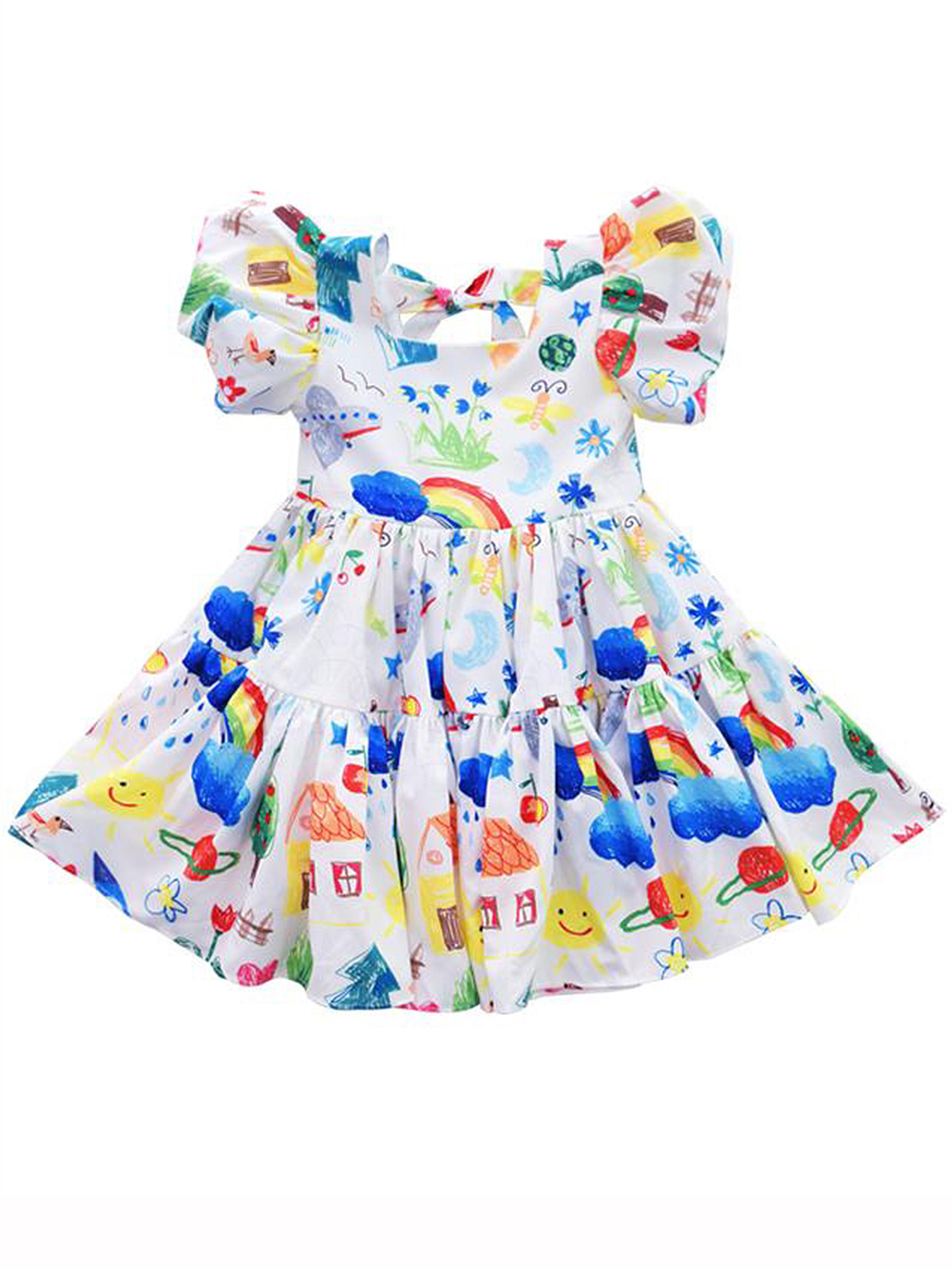 Toddler Baby Girl Kids Rainbow Party 