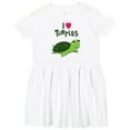 thumbnail image 3 of Inktastic I Love Turtles Girls Toddler Dress, 3 of 5